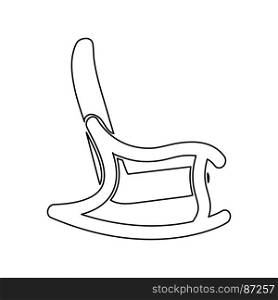 Rocking chair icon .