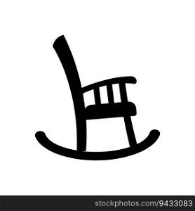 rocking chair icon logo vector design template