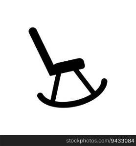 rocking chair icon logo vector design template
