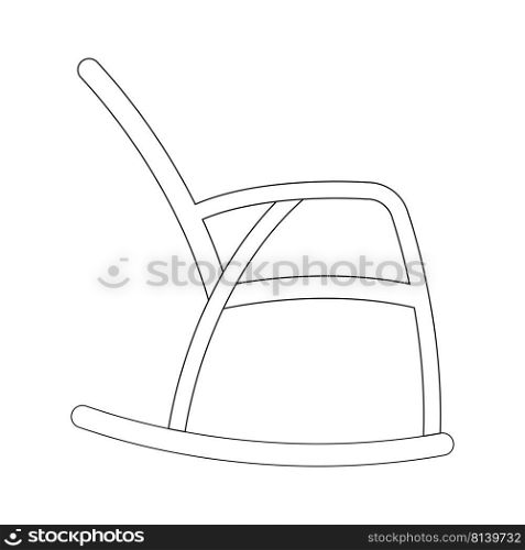 Rocking chair icon,vector illustration template design
