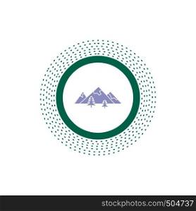 rocks, hill, landscape, nature, mountain Glyph Icon. Vector isolated illustration. Vector EPS10 Abstract Template background