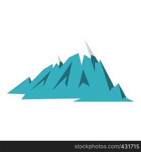 Rocky Mountains icon flat isolated on white background vector illustration. Rocky Mountains icon isolated