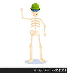 Rocky skeleton icon. Cartoon of rocky skeleton vector icon for web design isolated on white background. Rocky skeleton icon, cartoon style