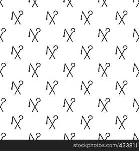 Rod and whip of Pharaoh pattern seamless in simple style vector illustration. Rod and whip of Pharaoh pattern vector