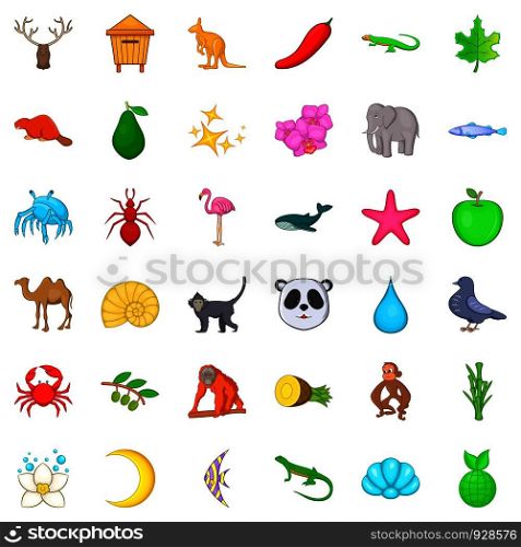 Rodent icons set. Cartoon style of 36 rodent vector icons for web isolated on white background. Rodent icons set, cartoon style