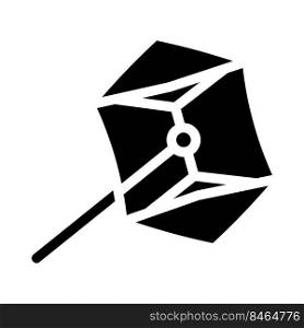 rokakku kite glyph icon vector. rokakku kite sign. isolated symbol illustration. rokakku kite glyph icon vector illustration