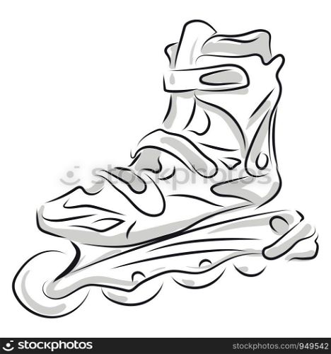 Roler skate illustration vector on white background