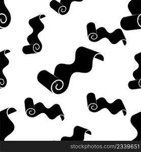 Roll Icon Seamless Pattern, Mat, Rug, Carpet Or Paper Roll Icon Of Anything Vector Art Illustration