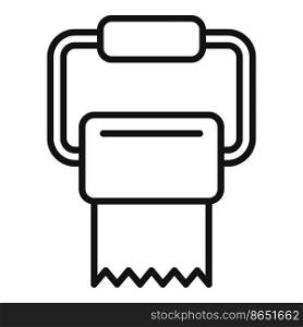 Roll paper icon outline vector. Wc toilet. Public room. Roll paper icon outline vector. Wc toilet