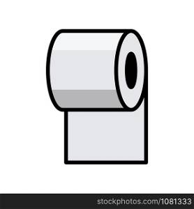 roll paper - tissue - bathroom icon vector design template