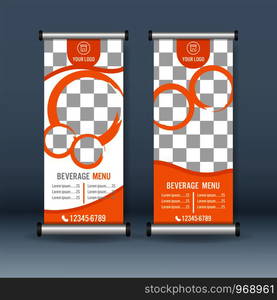 Roll up banner template