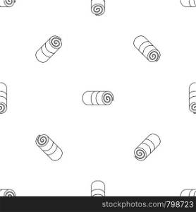 Rolled towel icon. Outline illustration of rolled towel vector icon for web design isolated on white background. Rolled towel icon, outline style