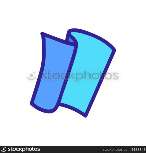 rolled up cleaning cloth icon vector. rolled up cleaning cloth sign. color symbol illustration. rolled up cleaning cloth icon vector outline illustration