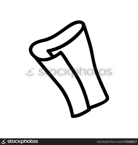 rolled up napkin icon vector. rolled up napkin sign. isolated contour symbol illustration. rolled up napkin icon vector outline illustration
