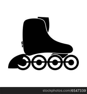 Roller skate icon .