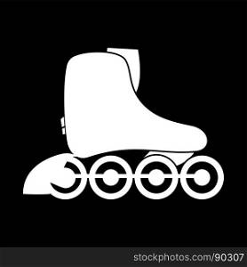 Roller skate white color icon .. Roller skate it is white color icon .
