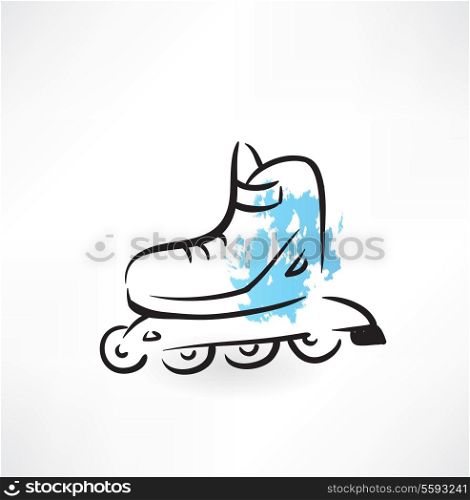 roller-skates grunge icon