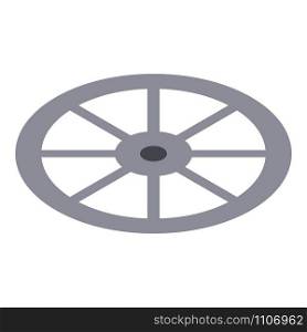 Roller wheel icon. Isometric of roller wheel vector icon for web design isolated on white background. Roller wheel icon, isometric style