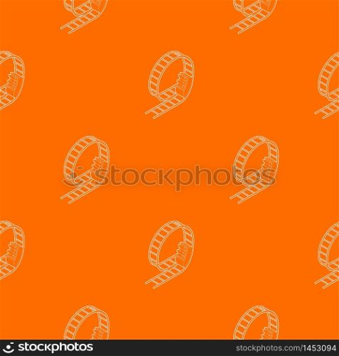 Rollercoaster pattern vector orange for any web design best. Rollercoaster pattern vector orange