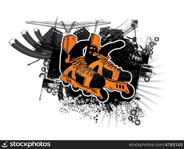 rollerskates vector