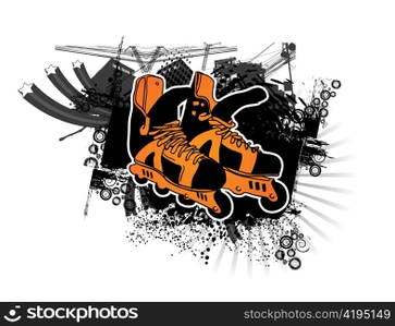 rollerskates vector