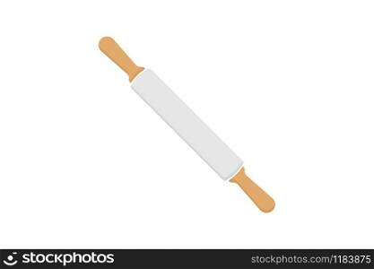 Rolling pin icon flat style. Vector eps10