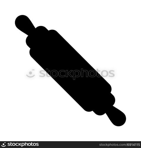 rolling pin, icon on isolated background