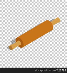 Rolling pin isometric icon 3d on a transparent background vector illustration. Rolling pin isometric icon