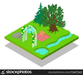 Romance concept banner. Isometric banner of romance vector concept for web, giftcard and postcard. Romance concept banner, isometric style