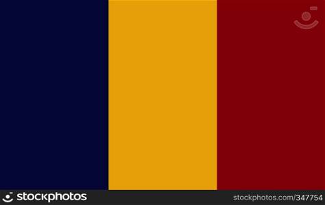Romania flag image for any design in simple style. Romania flag image