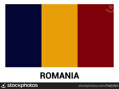 Romania flags design card vector