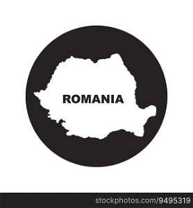 Romania map icon vector illustration symbol design