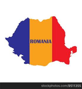 Romania map icon vector illustration symbol design