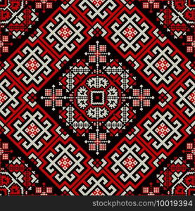 Romanian vector pattern inspired from traditional embroidery