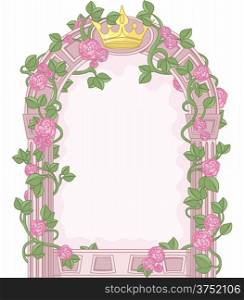 Romantic Floral Fairy Tale Frame