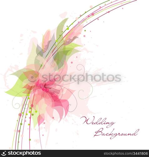 Romantic Flower Background. Ideal for as a Wedding background
