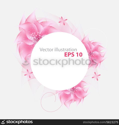 Romantic Flower vector Background