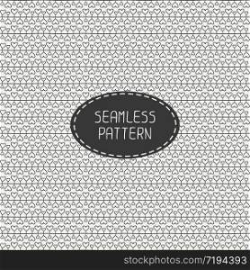 Romantic line seamless pattern with hearts. Beautiful vector background. Hand drawn doodles. Stylish graphic texture.