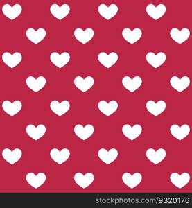 Romantic pattern for Saint Valentines day, wedding, date. Cute hearts seamless background. Love symbols. Viva magenta and white colors. Vector tile illustration.. Romantic pattern for Saint Valentines day, wedding, date. Cute hearts seamless background. Love symbols. Viva magenta and white colors. Vector tile illustration