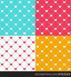 Romantic Seamless Pattern Background Vector Illustration EPS10. Romantic Seamless Pattern Background Vector Illustration