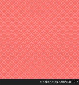 Romantic seamless pattern with hearts. Beautiful vector illustration. Background.