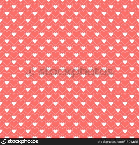 Romantic seamless pattern with hearts. Beautiful vector illustration. Background. . Romantic seamless pattern with hearts. Beautiful vector illustration. Background. Endless texture can be used for printing onto fabric and paper or scrap booking.