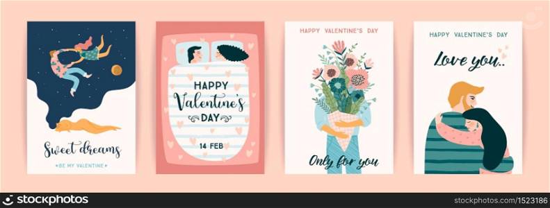 Romantic set of cute illustration. Love, love story, relationship. Vector design concept for Valentines Day and other users.. Romantic set of cute illustration. Vector design concept for Valentines Day and other users.