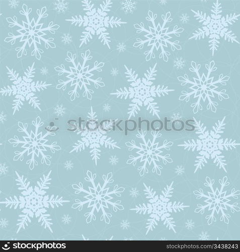 Romantic winter christmas seamless background