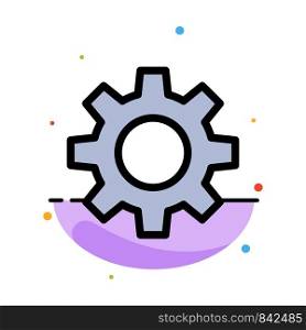Romzicon, Setting, Gear Abstract Flat Color Icon Template