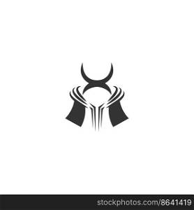 Ronin icon design logo illustration template