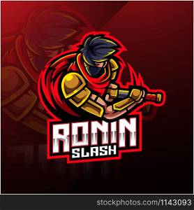 Ronin sport mascot logo design