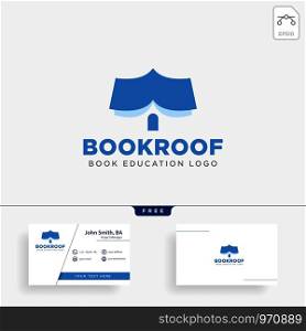 roof book store or book home simple logo template vector illustration icon element isolated - vector file. roof book store or book home simple logo template vector illustration icon element isolated