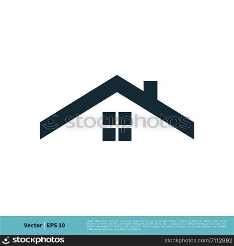 Roof / Home Icon Vector Logo Template Illustration Design. Vector EPS 10.