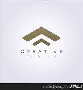 Roof House Abstract Vector Illustration Design Clipart Symbol Logo Template.